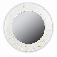 зеркало белое круглое диаметр 75 см с золотым декором fashion white gold в Комсомольск-на-Амуре