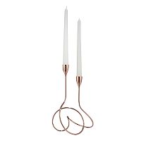 подсвечник медный металлический на 2 свечи loop, 28 см в Комсомольск-на-Амуре