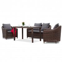 обеденная группа кон панна на 4 персоны серая в Комсомольск-на-Амуре