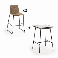 комплект мебели pack 623 freeman стол + 2 стула от la forma (ex julia grup) в Комсомольск-на-Амуре