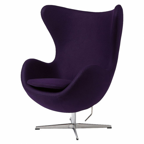 кресло egg chair темно-фиолетовое в Комсомольск-на-Амуре