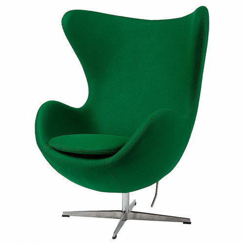 кресло egg chair кашемир зеленое в Комсомольск-на-Амуре
