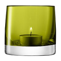 подсвечник стеклянный зеленый для чайной свечи light colour, 8,5 см в Комсомольск-на-Амуре